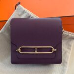 Hermes Mini Roulis Cassis Evercolor Permabrass