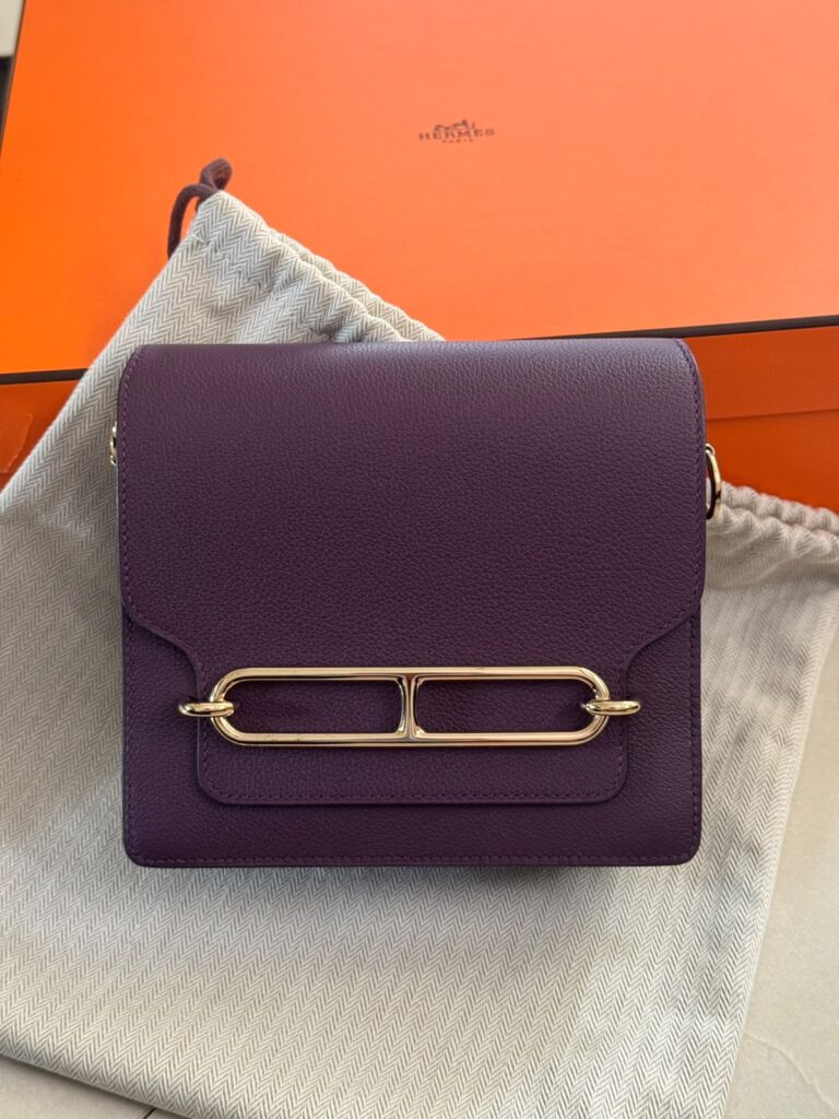 Hermes Mini Roulis Cassis Evercolor Permabrass