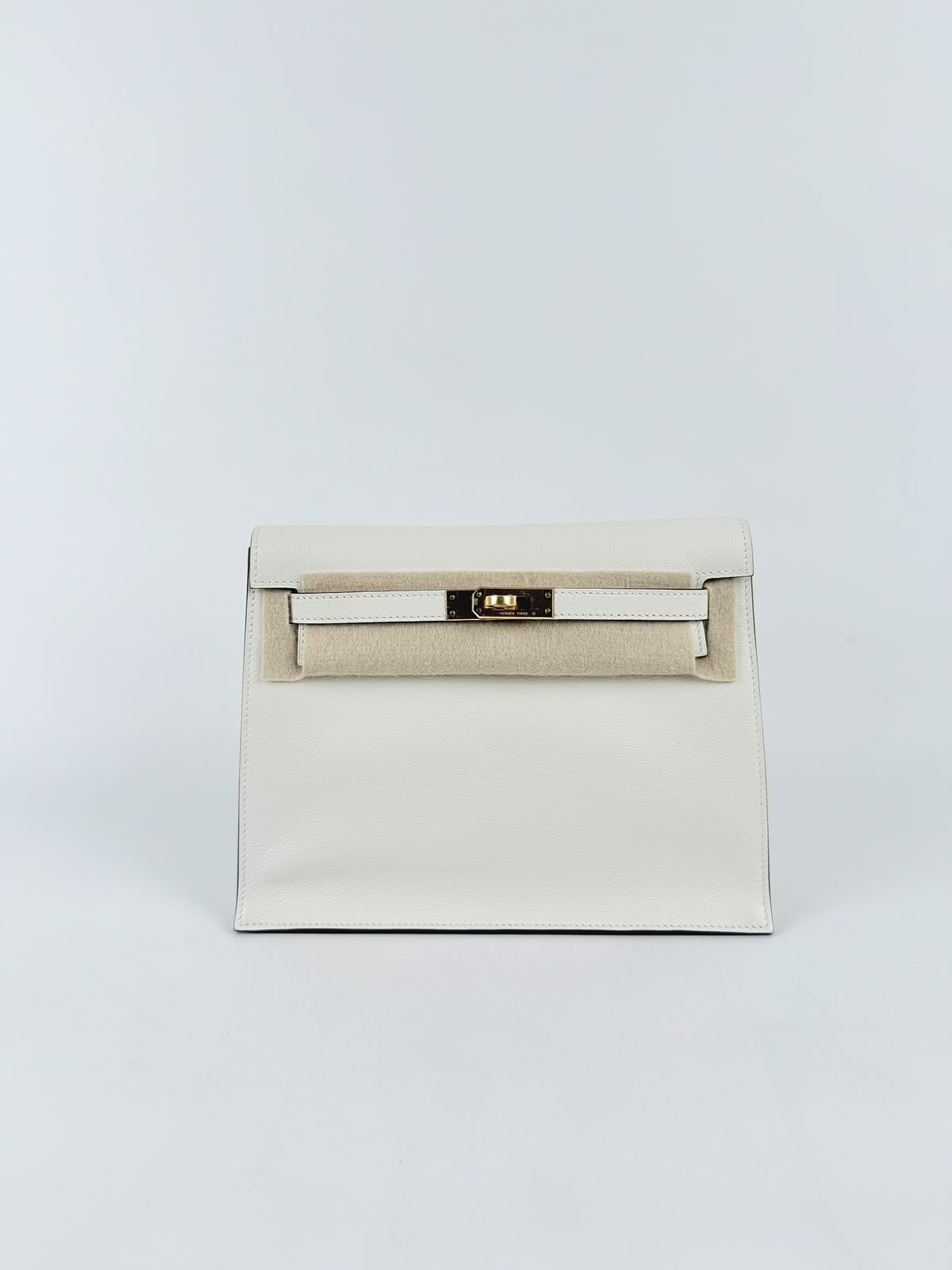 Hermes Kelly Danse Blanc/Kraft Evercolor GHW