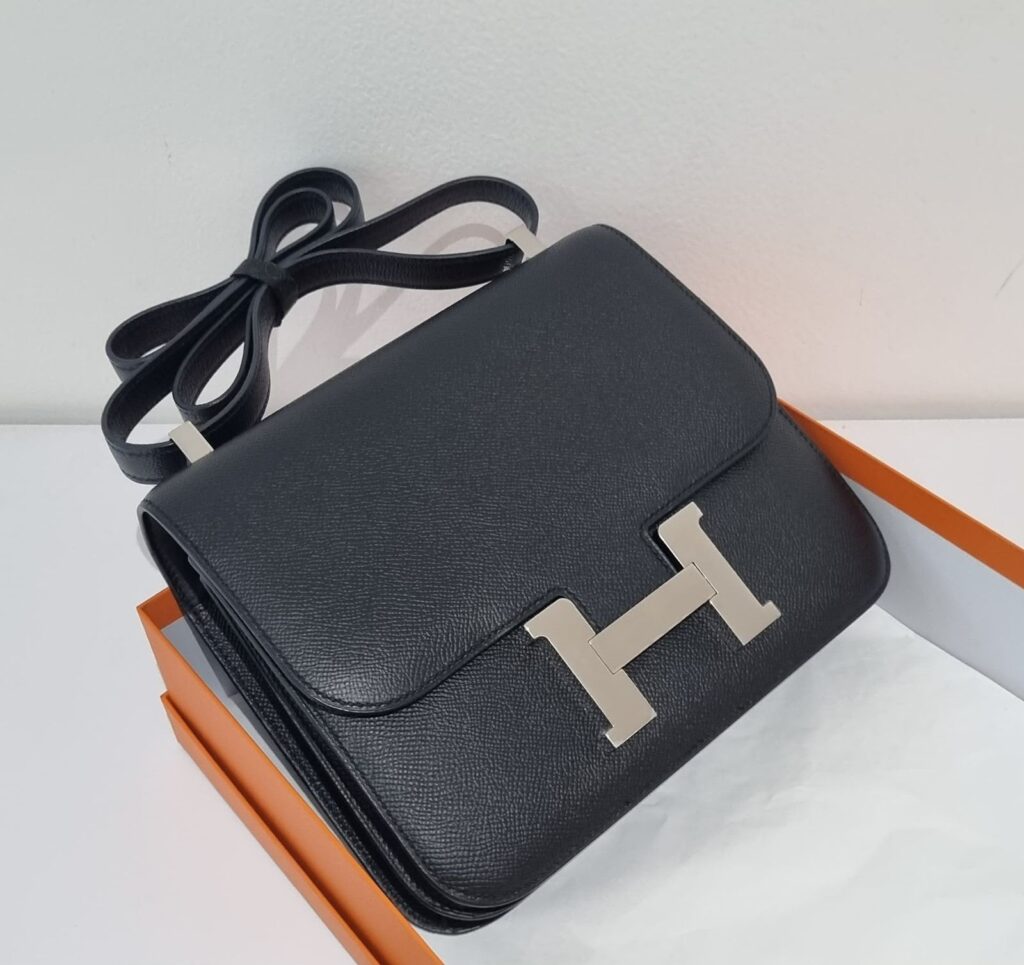 Hermes C24 Mirror Black Epsom PHW