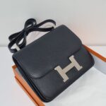 Hermes C24 Mirror Black Epsom PHW
