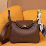 Hermes Mini Lindy Terre Clemence GHW