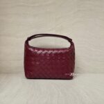 Bottega Veneta Mini Wallace Intrecciato Barolo GHW