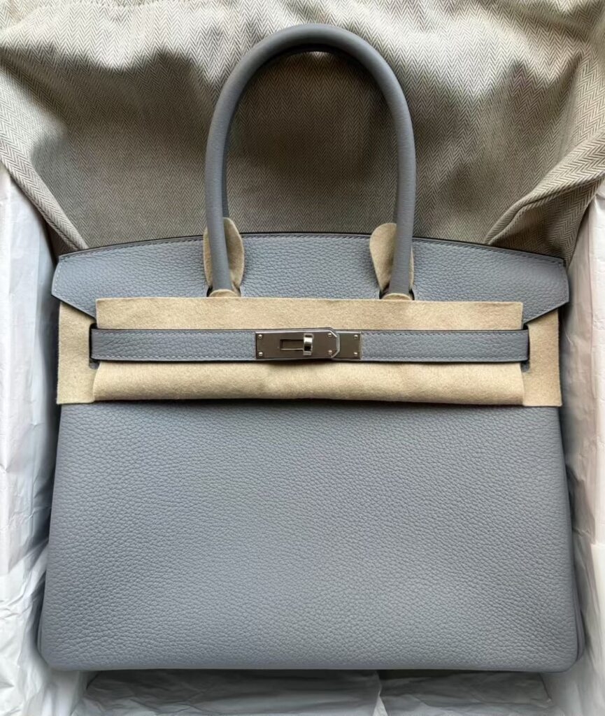 Hermes Birkin 30 Togo Gris Pantin PHW