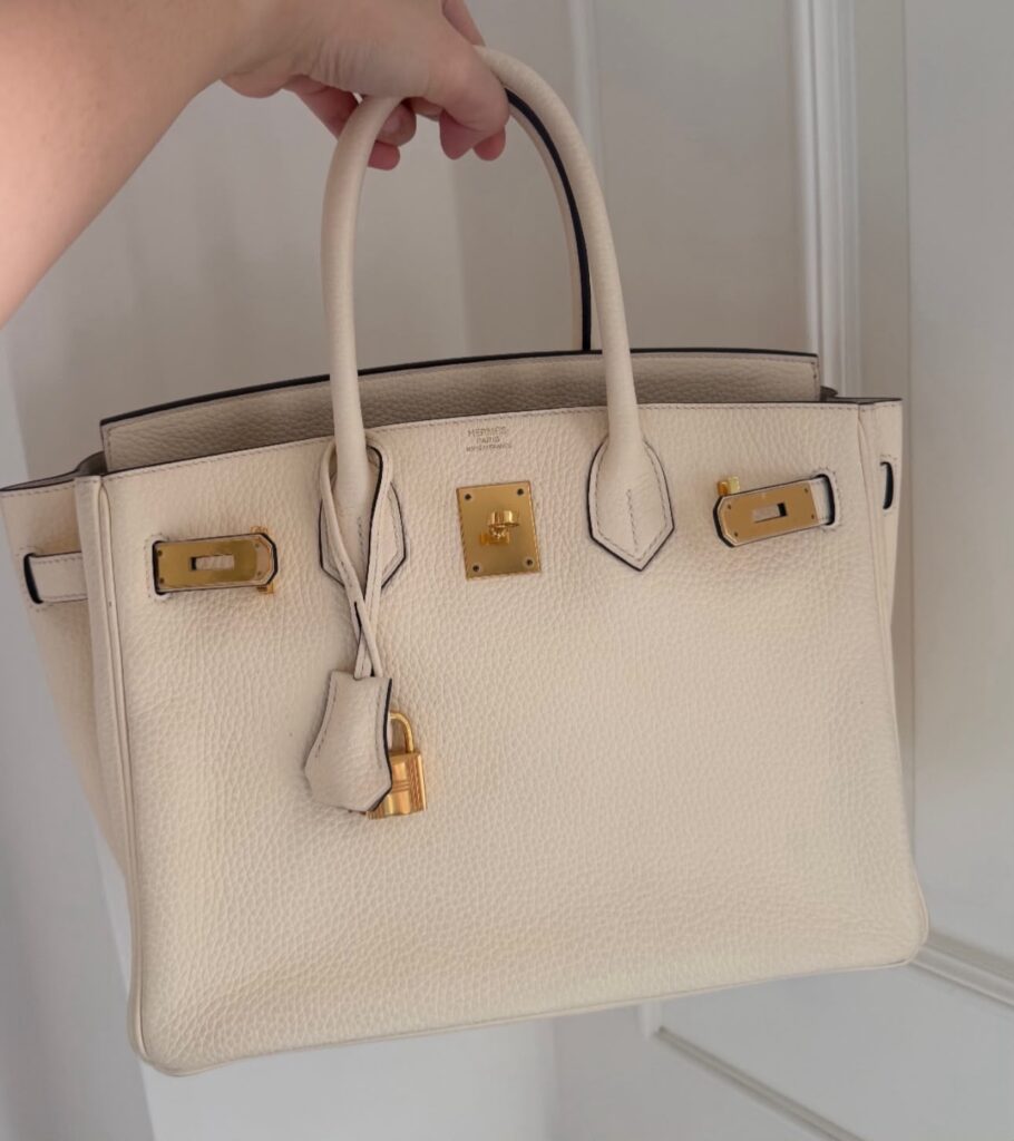 Hermes Birkin Nata Clemence GHW