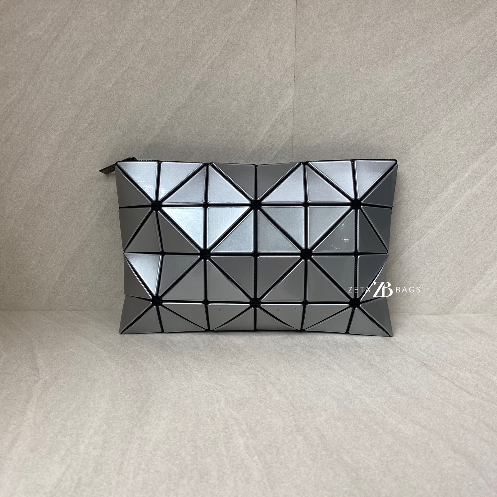 Bao Bao Issey Miyake Lucent Clutch Silver