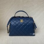 Chanel Bowling Bag Blue Navy GHW