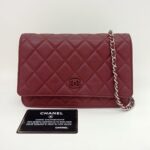 Chanel WOC Lambskin Red SHW