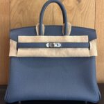 Hermes Birkin 25 Blue Tempete Togo PHW