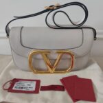 Valentino Supervee Shoulder Bag White GHW