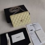 Chanel WOC Caviar Yellow Double Chain