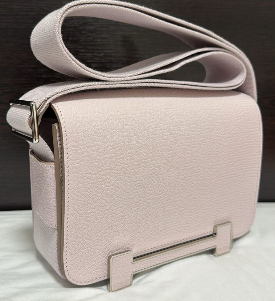Hermes Geta Mauve Pale Inside Sesame PHW