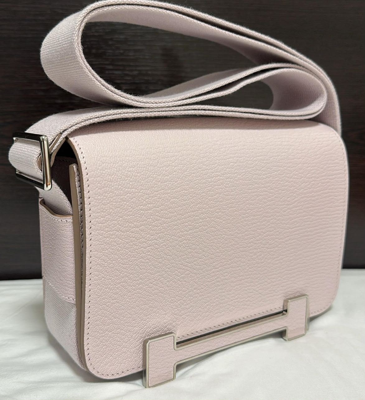 Hermes Geta Mauve Pale Inside Sesame PHW