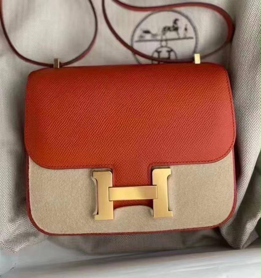Hermes Constance Terre Battue Epsom GHW