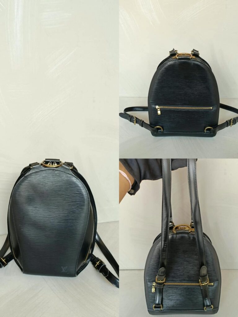 Louis Vuitton Black Epi Leather Mabillon GHW