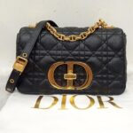 Dior Caro Small Supple Cannage Black GHW