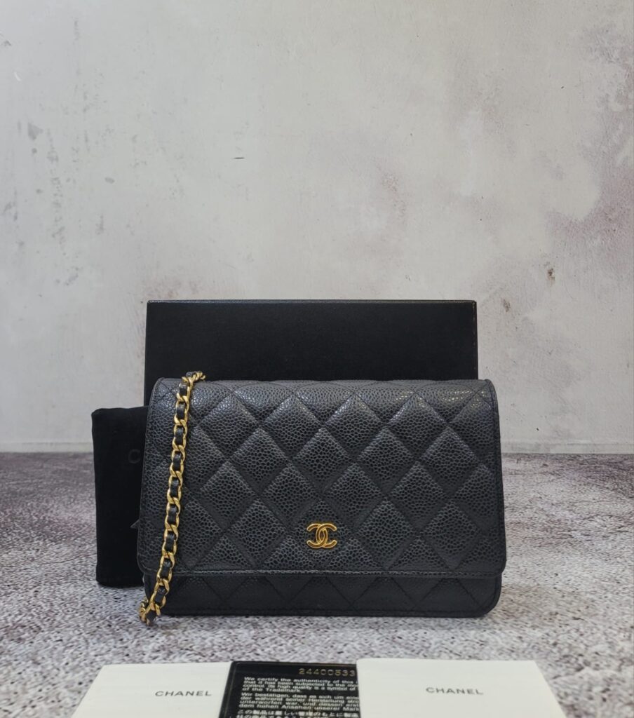 Chanel WOC Black Caviar GHW