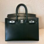 Hermes Birkin 25 Box Vert Foncé PHW