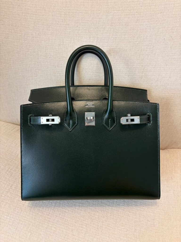 Hermes Birkin 25 Box Vert Foncé PHW