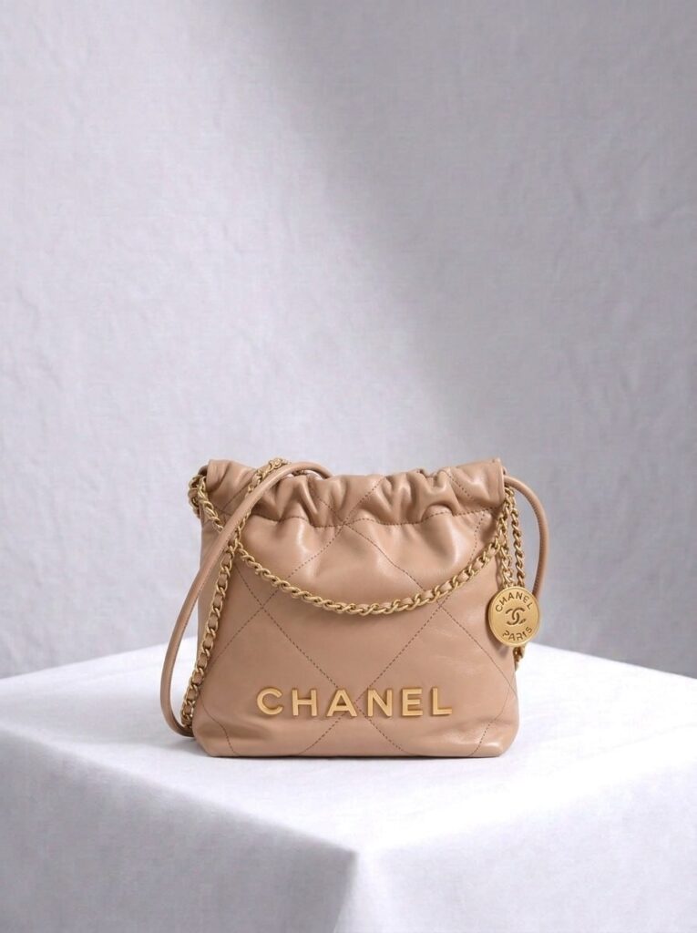 Chanel C22 Mini Dark Beige GHW