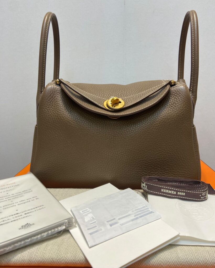 Hermes Lindy 26 Etoupe GHW