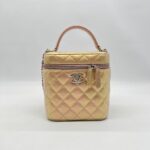 Chanel Vanity Case Iridescent Calfskin Pink Small SHW