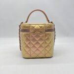Chanel Vanity Case Iridescent Calfskin Pink Small SHW