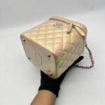 Chanel Vanity Case Iridescent Calfskin Pink Small SHW