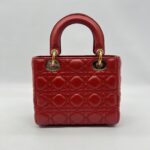 Dior Lady Dior Small Lambskin Red GHW