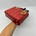 Dior Lady Dior Small Lambskin Red GHW
