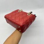 Dior Lady Dior Small Lambskin Red GHW