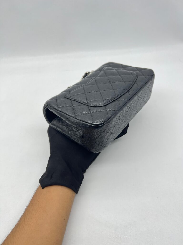 Chenel Mini Rectangular Caviar Black SHW
