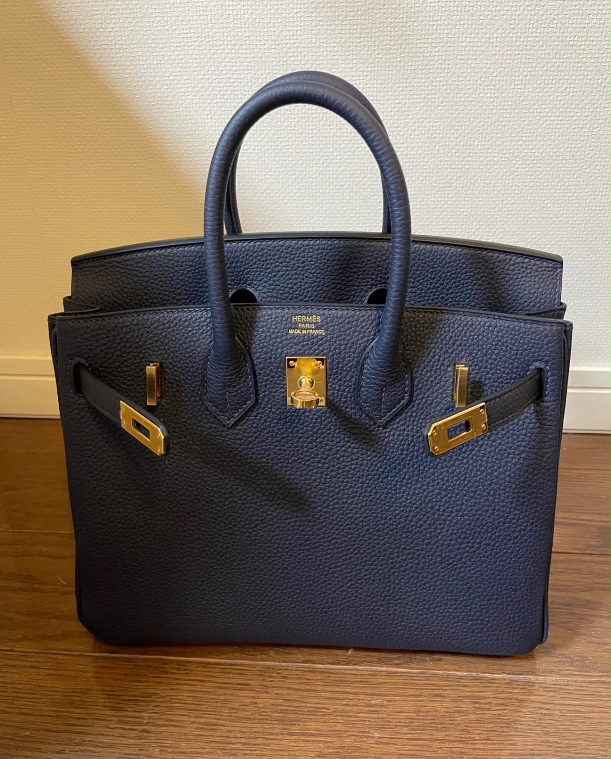 Hermes Birkin 25 Nuit Togo GHW