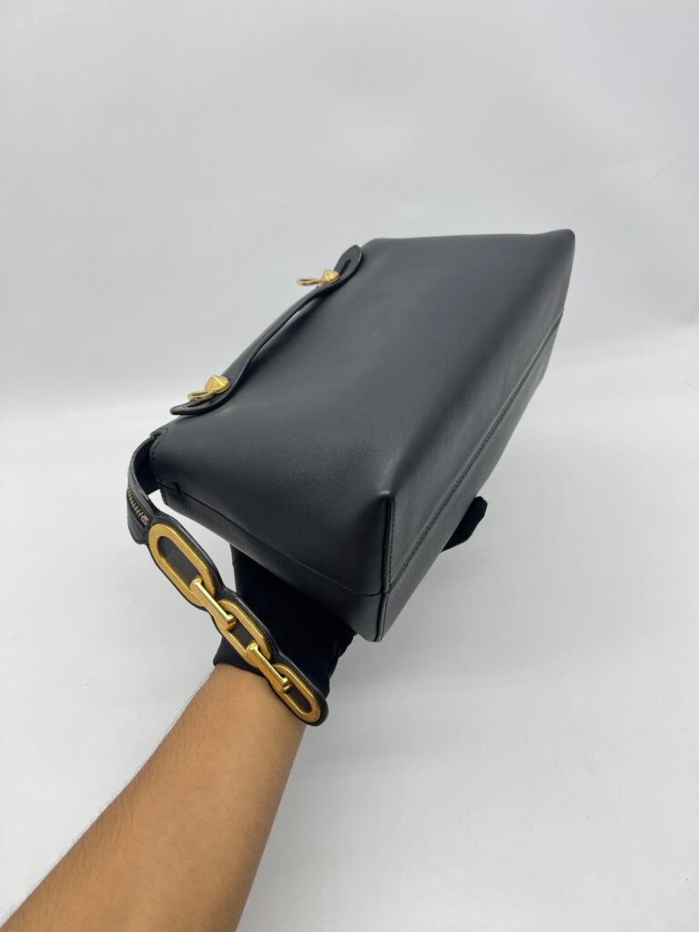 Fendi BTW Small Black Gold Tail GHW