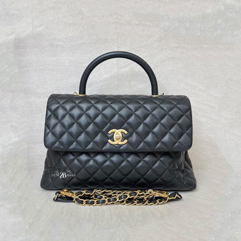 Chanel Coco Handle Large Caviar Black GHW