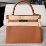 Hermes Kelly 28 Gold Togo GHW