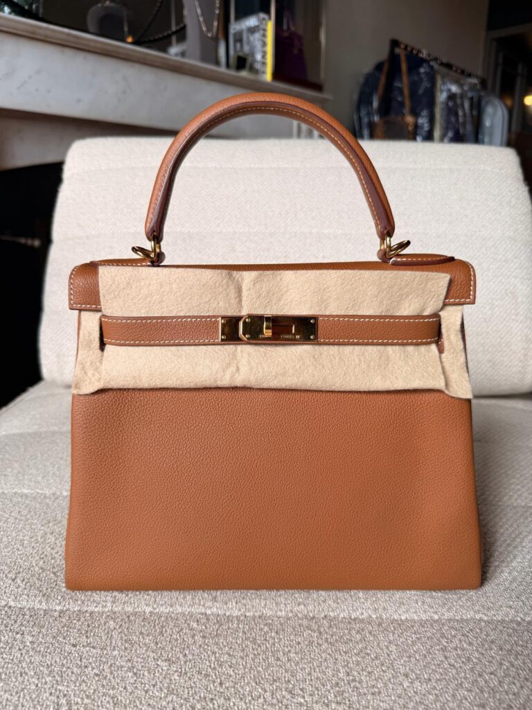 Hermes Kelly 28 Gold Togo GHW