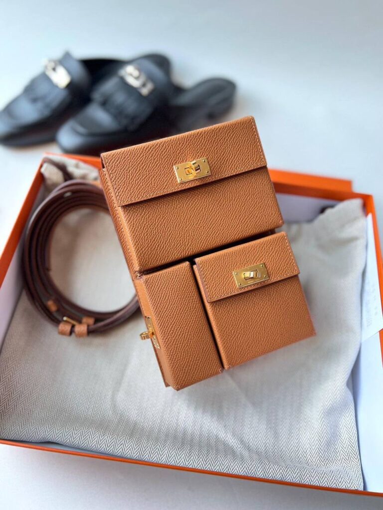 Hermes Kelly Multipocket To Go Gold Epsom GHW
