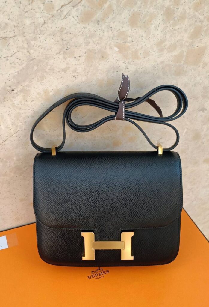 Hermes Hermes Constance 18 C18 in Black Epsom GHW