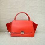 CELINE Trapeze Small Vermillon SHW